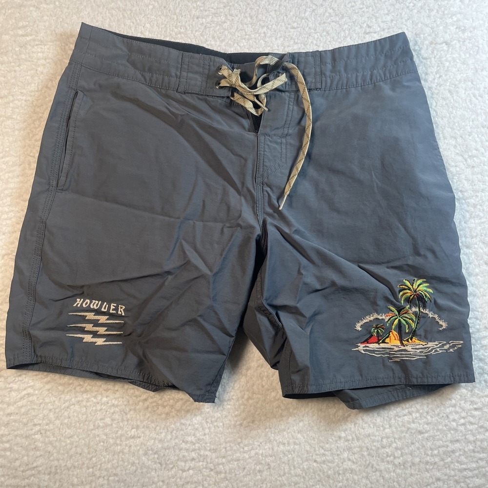 Howler Bros Heed‎ The Call Swim Trunks Men's 30 Light Blue